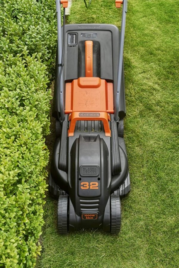 Tondeuse électrique BLACK+DECKER BEMW351-QS - 1000W - 32cm de coupe - 3 hauteurs réglables – Image 8
